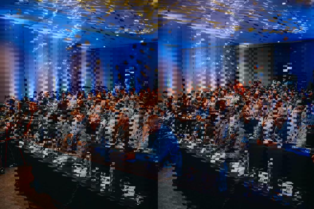 Audience listening to presentations of FeedTechnoVision