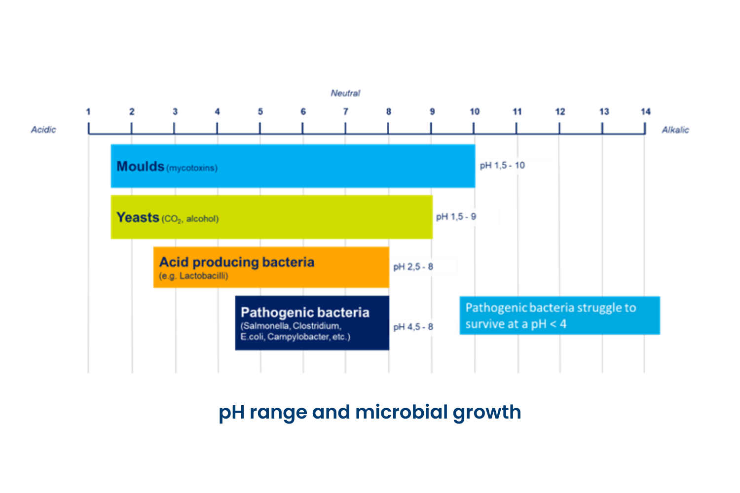 ph range and microbial growth